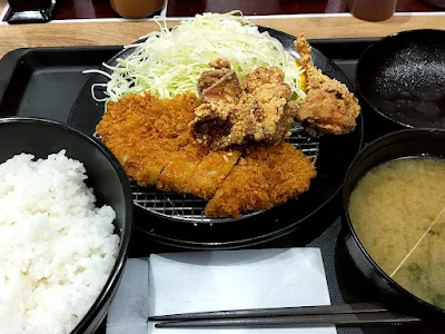 松のや『ロースかつ&本格唐揚げ定食』