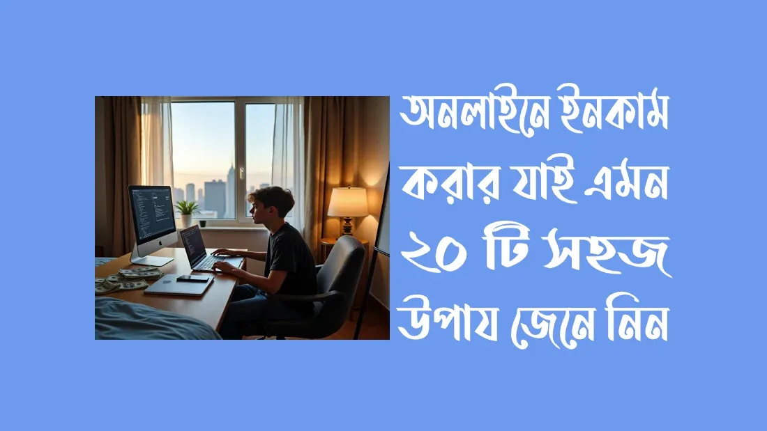 অনলাইনে-ইনকাম-করার-২০-টি-সহজ-উপায়