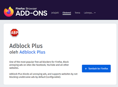 add-ons terbaik pemblokir iklan firefox