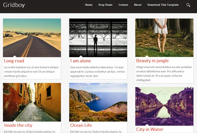 Gridboy Responsive Blogger Template