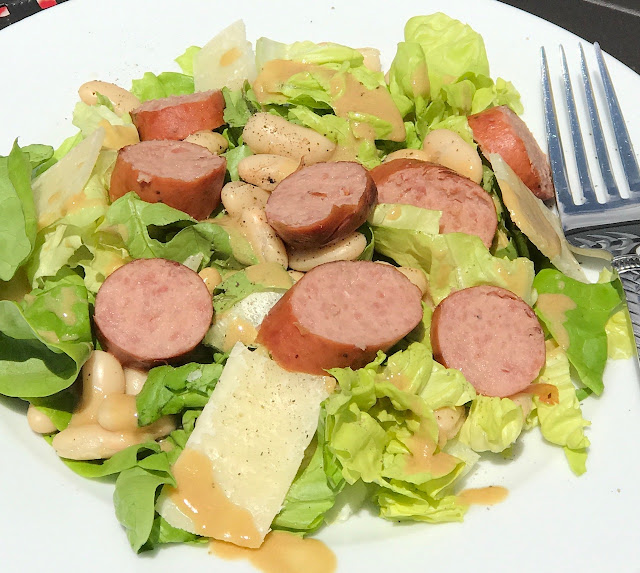 Grilled Kielbasa and Warm Vinaigrette Salad