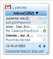 gmail gadget