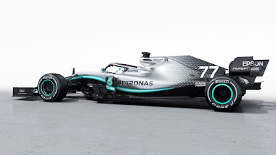 Formuła 1 2019 bolid AMG Mercedes Petronas Motorsport