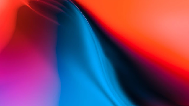 Wallpaper Abstract, Orange, Pink, Red, Blue