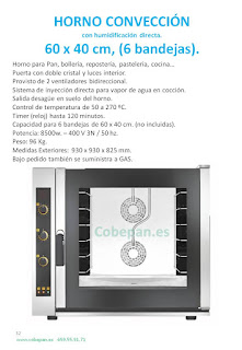 Hornos con Vapor 6 bandejas 60x40