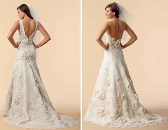 open back wedding dresses