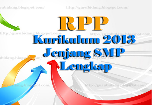 Download RPP Kurikulum 2013 Jenjang SMP Lengkap Semua Pelajaran 