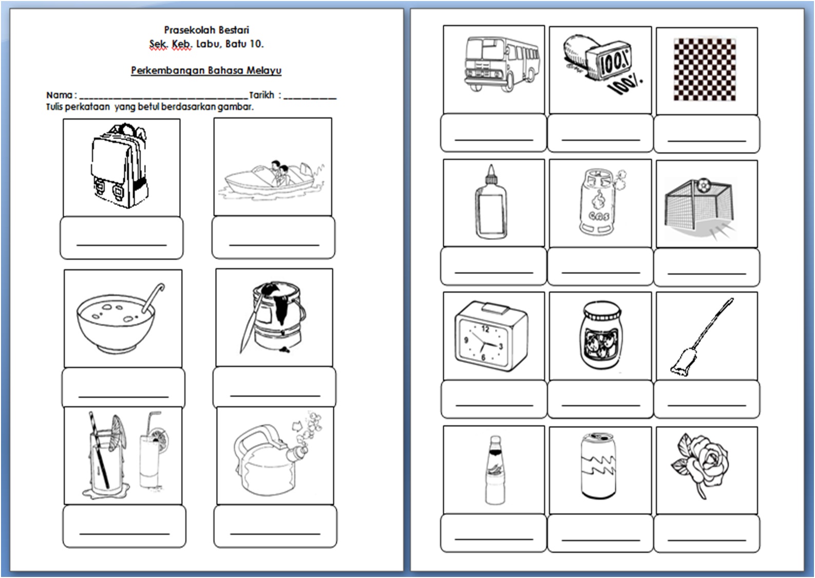 Contoh Buku Program Bulan Bahasa ~ 13 - Contoh O