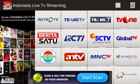 TV Online Streaming Lokal Indonesia di Android 
