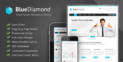 Blue Diamond Responsive Corporate Wordpress Theme