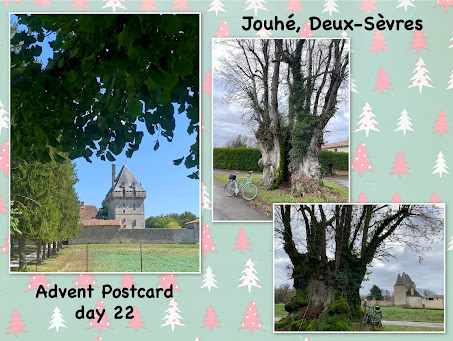 French Village Diaries cycling adventure Advent postcards Jouhé Deux-Sèvres