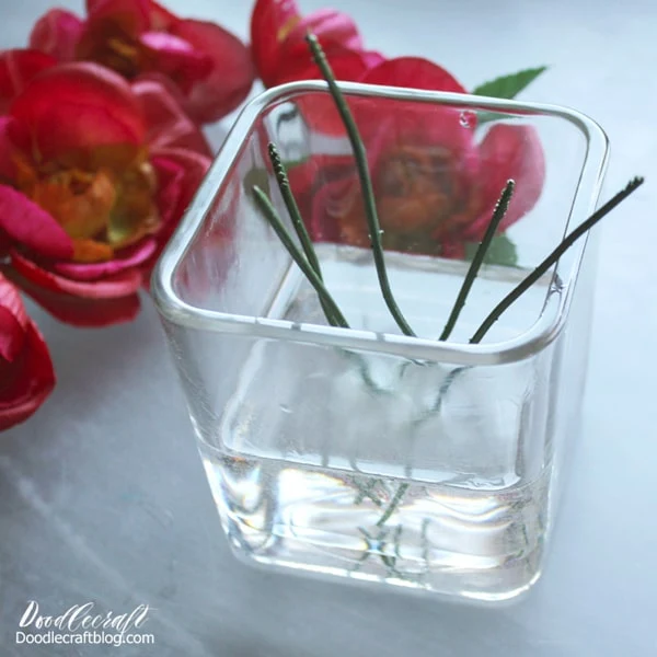 How to make a flower vase centerpiece that looks great year round and doesn't need any maintenance using EasyCast resin and fake flowers.