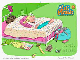 Fond d'écran décembre 2014 #4 : Lili Pirouli, T2 - Demain je serai présidente ! de Nancy Guilbert et Armelle Modéré / Jeunesse