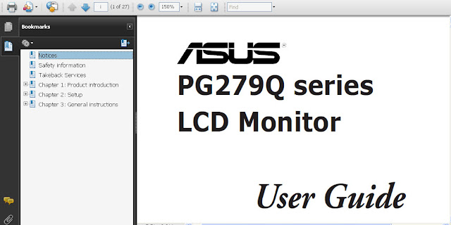 ASUS PG279Q Manual