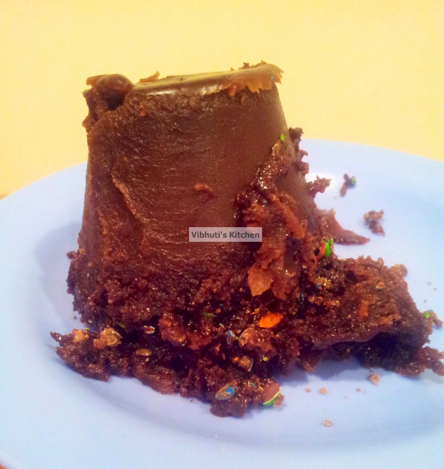 Quick Double Chocolate Moist Cake in Microwave
