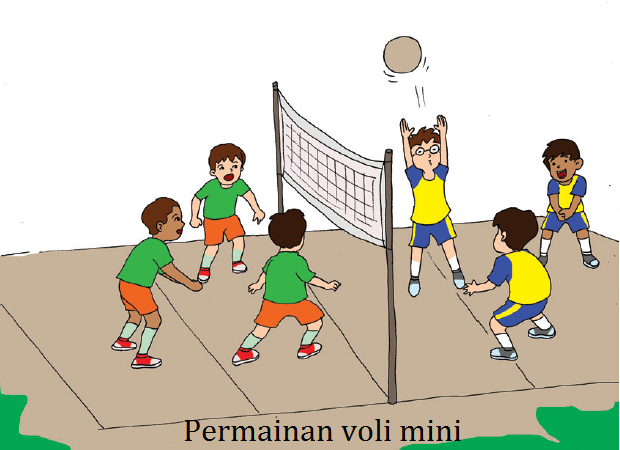 Permainan Bola Voli Dan Mini Voli Bagi