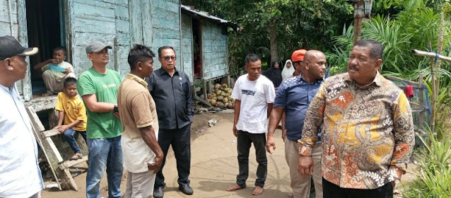 Pimpinan DPRD Pasbar Jenguk Korban Diterkam Buaya 