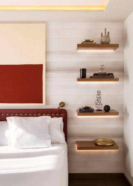 bedroom wall shelves ideas