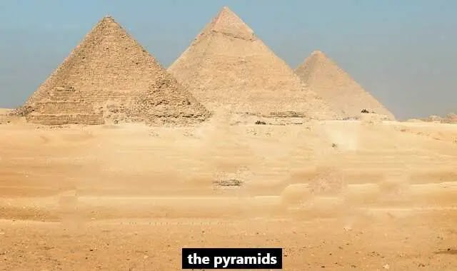 The pyramids of Giza
