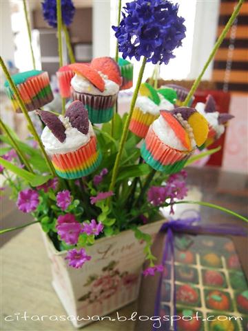 Rainbow Butterfly Cupcake ~ Resepi Terbaik