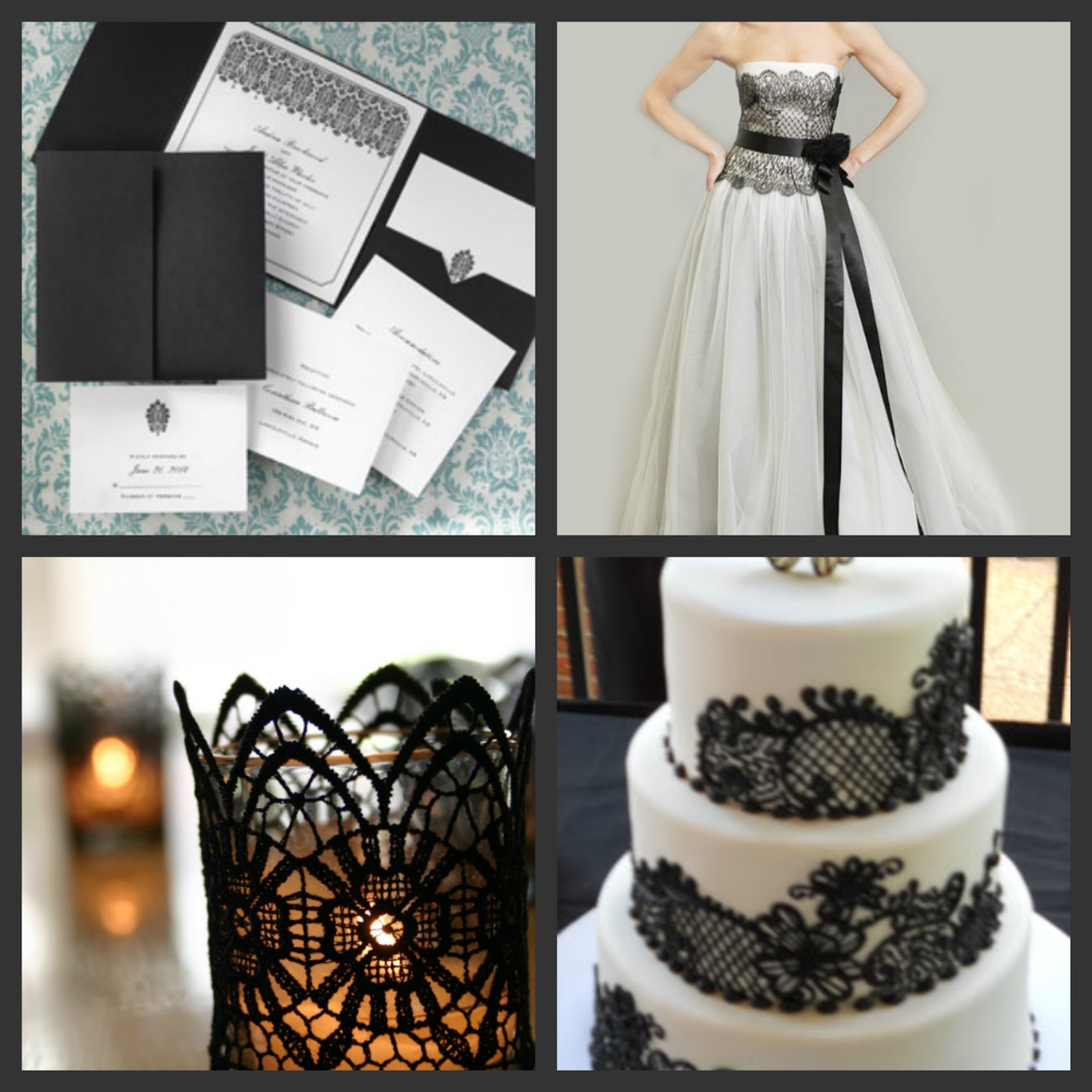 lace wedding dress with black sash Weddings Are Fun Blog