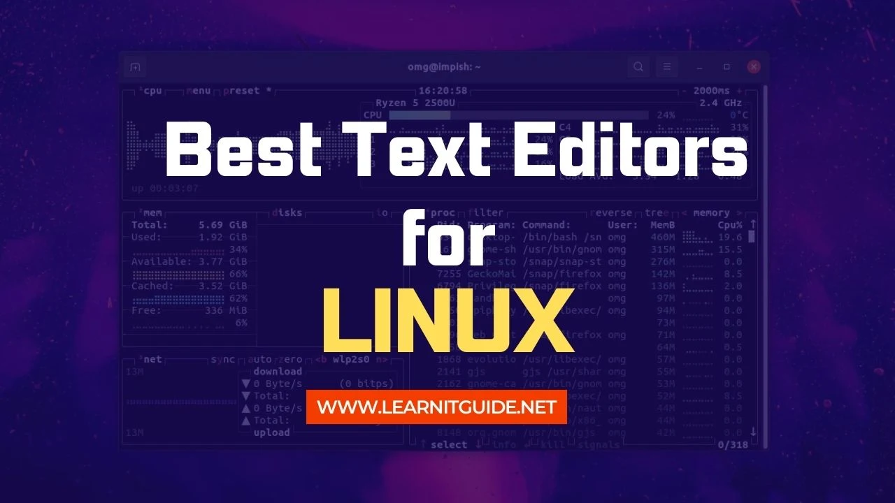 Best Text Editors for Linux