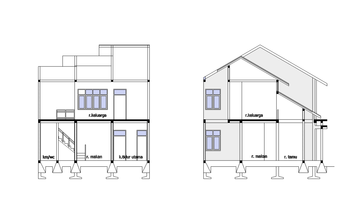 Belajar Menggambar RENOVASI RUMAH LAHAN 8 X 10