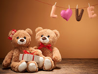 teddy day images, love couple of teddy bear wallpaper with gift pack
