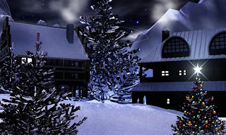 Animated Christmas Night Wallpaper