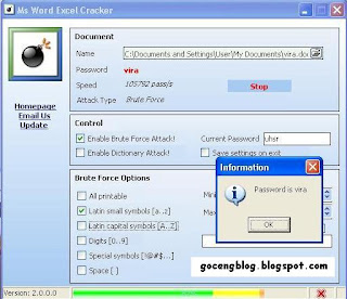 Excel Cracker-DOWNLOAD SOFTWARE PEMBUKA PASSWORD FILE MS WORD EXCEL