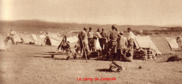 Camp de Zeïtenlick où Fernand Sapena stationna en 1915