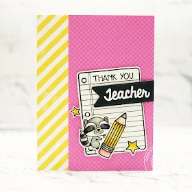 Sunny Studio Stamps: Critter Campout School Time Teacher Themed Thank You Cards by Lexa Levana