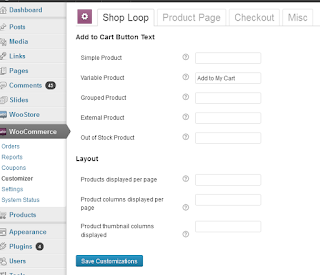 panel Plugin Woocommerce