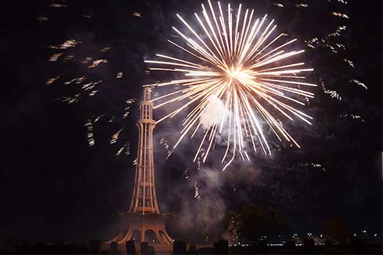 Fireworks at Minar-e-Pakistan 23rd March 2017