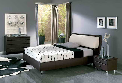 wooden bedroom furniture dark brown