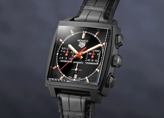 TAG Heuer Monaco Special Edition in black DLC Titanium ref. CBL2180.FC6497