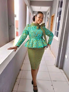 Ankara skirt and blouse style for wedding