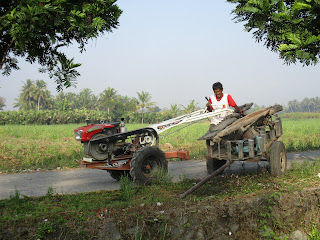 olah tanah, traktor