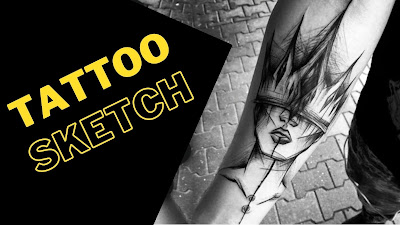 Efeito rastelado ou SKETCH TATTOO Aprenda como fazer