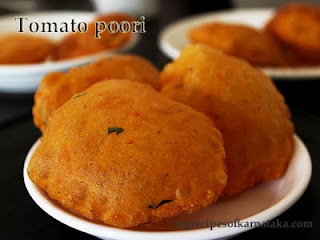 Tomato poori recipe in Kannada