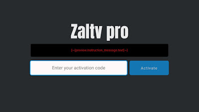 zaltv activation code