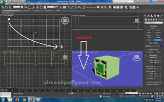 Membuat nakas mengunakan 3ds max  pemula