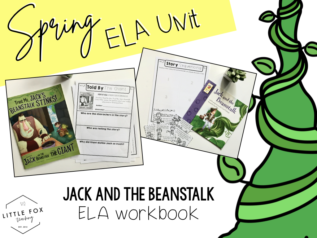 https://www.teacherspayteachers.com/Product/Distance-Learning-Jack-and-the-Beanstalk-ELA-Workbook-5377440?aref=poberjc4