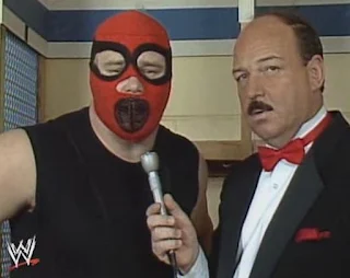 WWF (WWE) WRESTLEMANIA 1: The Executioner gives his tactics away to Mean Gene Okerlund