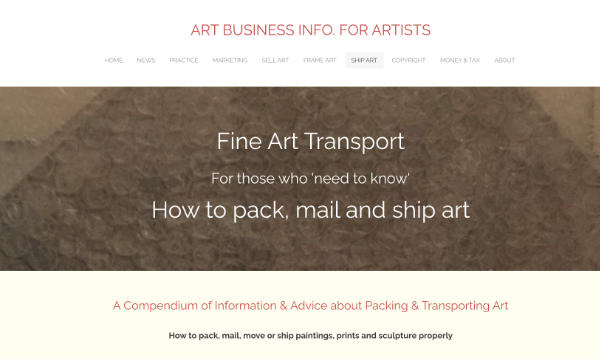 how to pack, mail and ship art