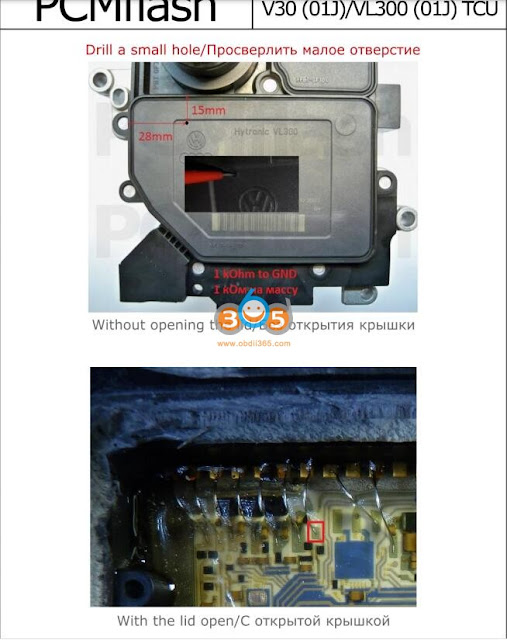 PCMTuner V30 (01J)/ VL300 (01J) TCU Pinout 1