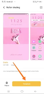 Cara memasang tema premium Vivo menjadi gratis