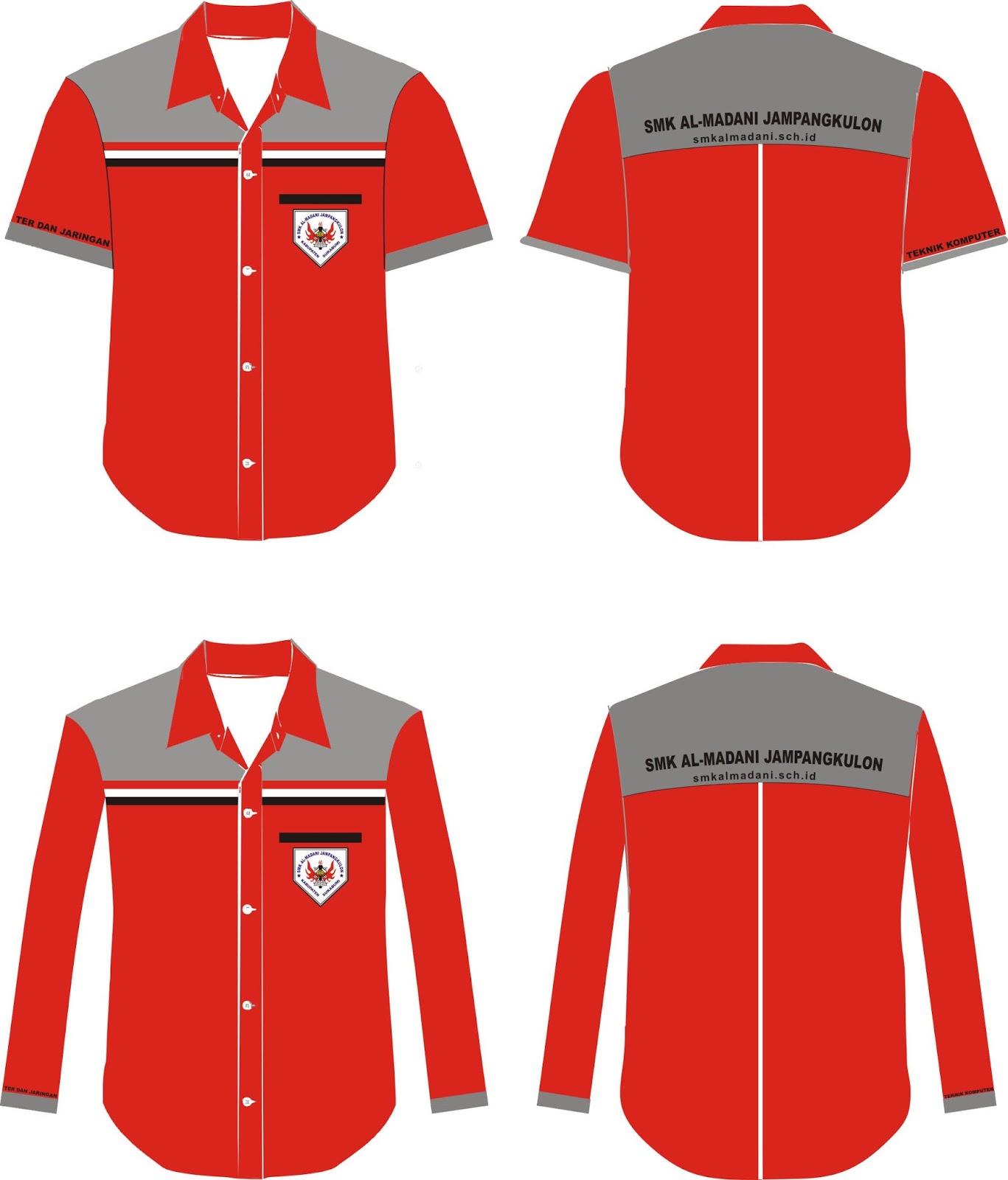 Download Contoh Desain Baju  Dinas Laboran Format Coreldraw 