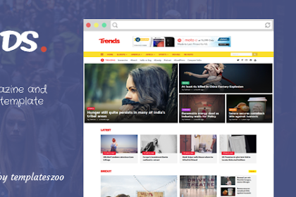 Trends - News/Magazine Responsive Blogger Templates