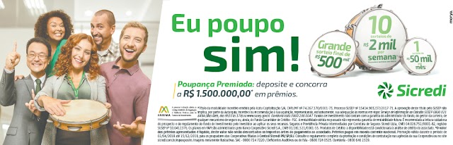 Sicredi lança campanha "Eu poupo sim!"